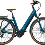 Vélo de Ville Électrique O2 Feel iSwan Édition Roland-Garros Univ Shimano Altus 8V 540 Wh 28'' Bleu Cobalt