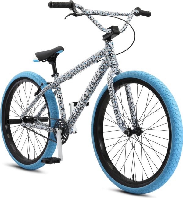 Wheelie Bike SE Bikes Blocks Flyer 26'' Bleu/Blanc – Image 3
