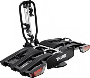 Porte-Vélos sur Boule d'Attelage Thule EasyFold XT F Fix4Bike Prise 13 Broches - 3 Vélos (Compatible E-Bikes) Noir Argent